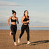 High Waisted Womens Black Workout Leggings - Running Tummy Control Yoga Pants